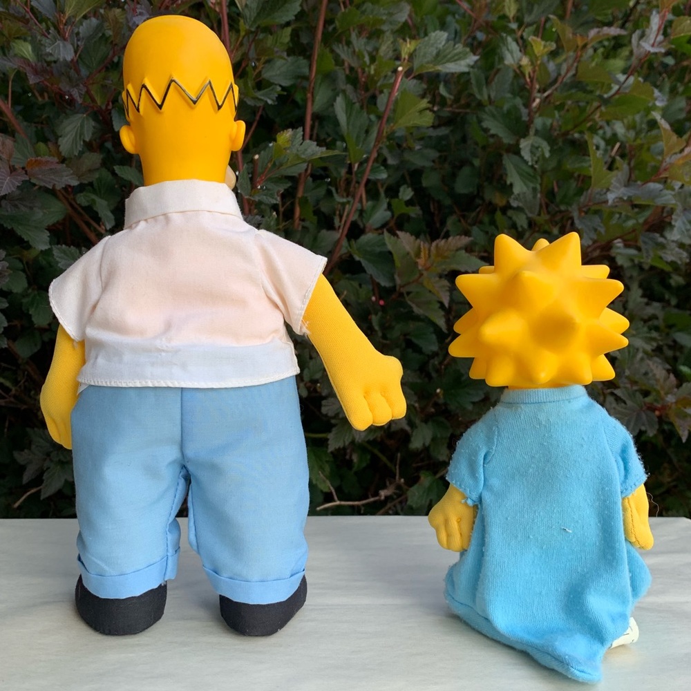 ‼️SOLD‼️1990 Homer & Maggie Simpsons Plush - Picture 4 of 7